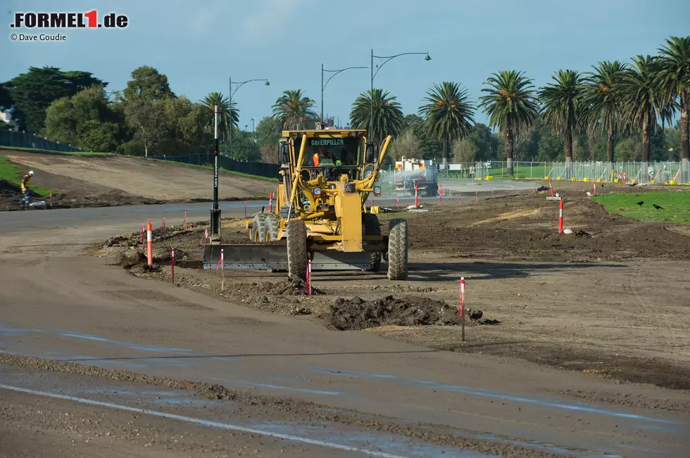 Foto zur News: Umbauarbeiten im Albert Park in Melbourne