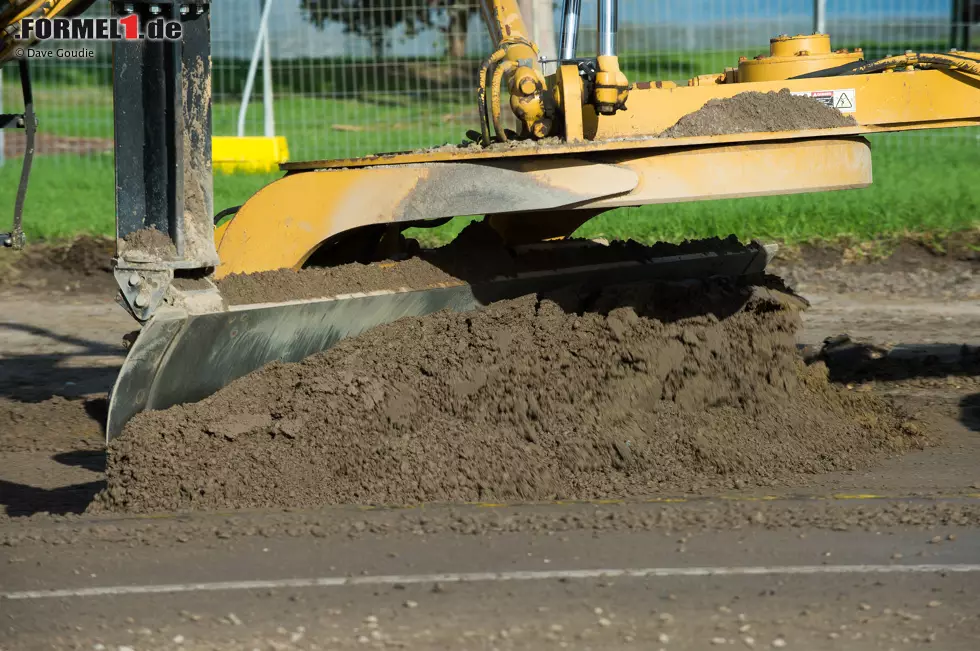 Foto zur News: Umbauarbeiten im Albert Park in Melbourne