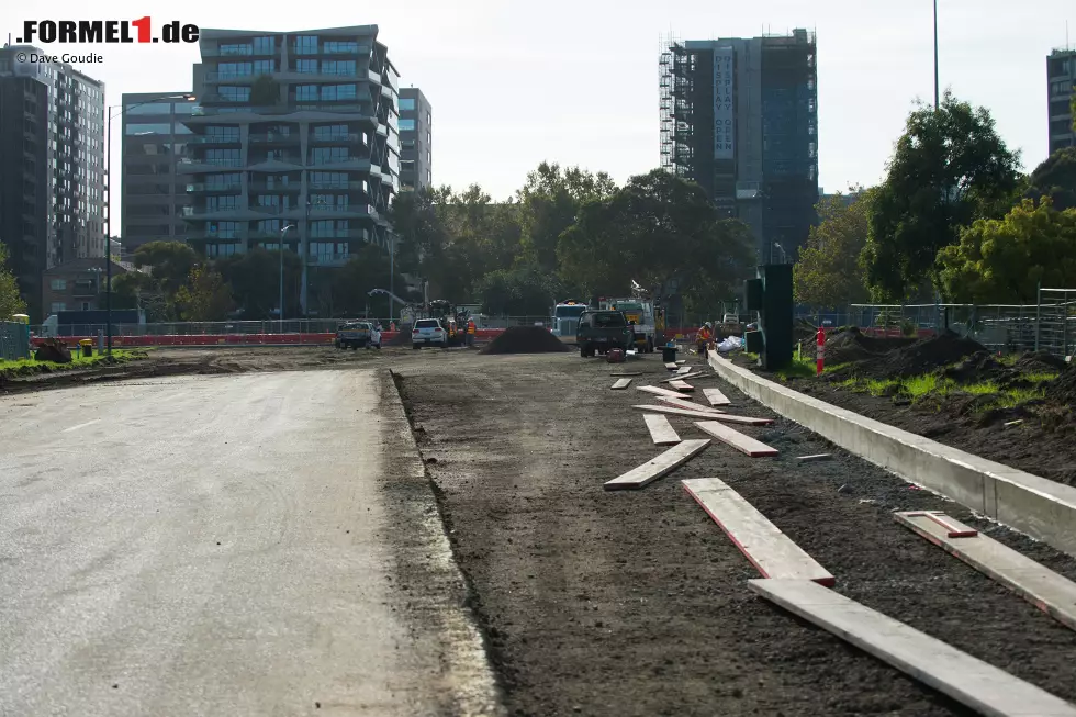 Foto zur News: Umbauarbeiten im Albert Park in Melbourne