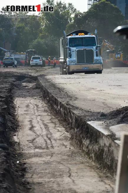 Foto zur News: Umbauarbeiten im Albert Park in Melbourne