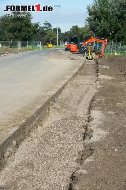 Foto zur News: Umbauarbeiten im Albert Park in Melbourne