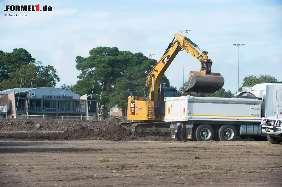 Foto zur News: Umbauarbeiten im Albert Park in Melbourne