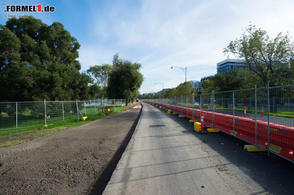 Foto zur News: Umbauarbeiten im Albert Park in Melbourne