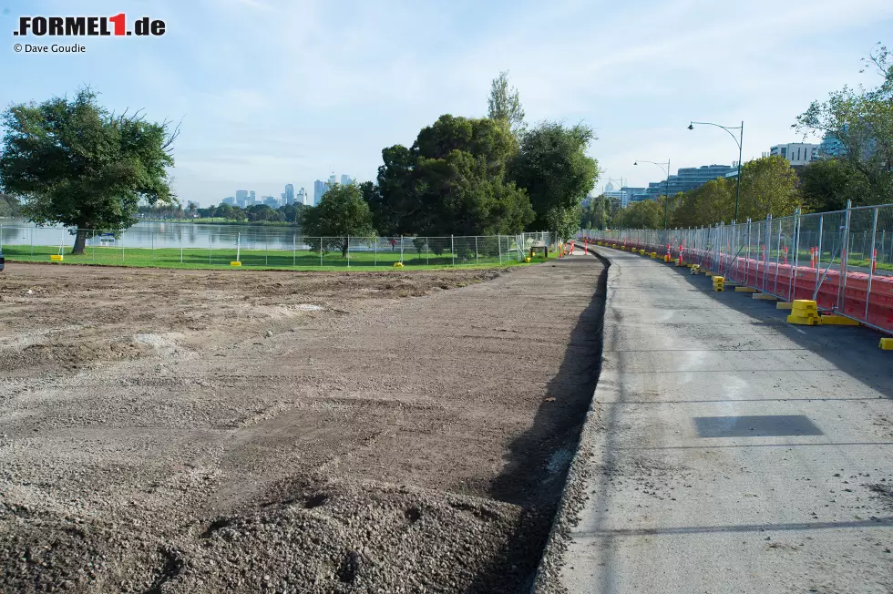 Foto zur News: Umbauarbeiten im Albert Park in Melbourne