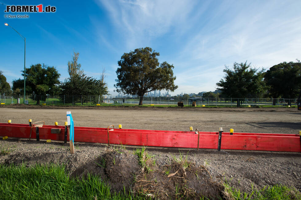 Foto zur News: Umbauarbeiten im Albert Park in Melbourne