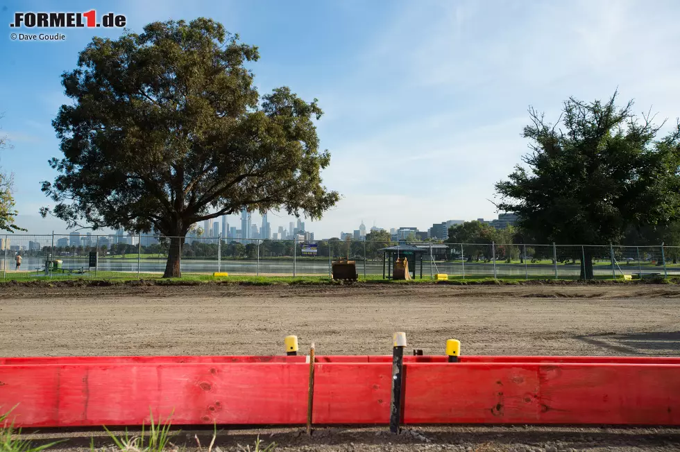 Foto zur News: Umbauarbeiten im Albert Park in Melbourne