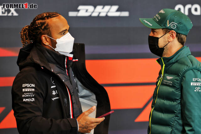 Foto zur News: F1 Imola 2021: Dicke Luft zwischen Hamilton & Russell?