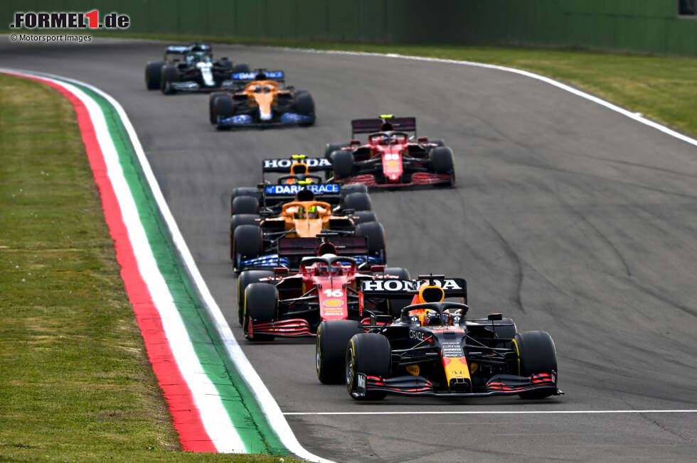 Max Verstappen (Red Bull), Charles Leclerc (Ferrari), Lando Norris (McLaren), Pierre Gasly (AlphaTauri) und Carlos Sainz (Ferrari) Max Verstappen (Red Bull), Charles Leclerc (Ferrari), Lando Norris (McLaren), Pierre Gasly (AlphaTauri) und Carlos Sainz (Ferrari)