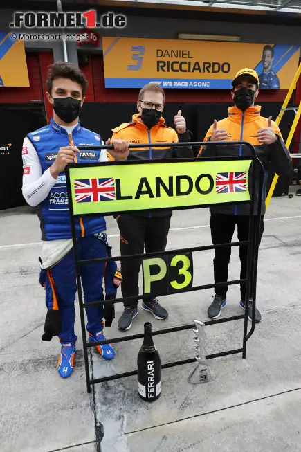 Foto zur News: Lando Norris (McLaren) und Andreas Seidl