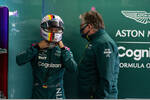 Foto zur News: Sebastian Vettel (Aston Martin) und Otmar Szafnauer
