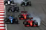 Foto zur News: Carlos Sainz (Ferrari), Esteban Ocon (Alpine), Charles Leclerc (Ferrari), Pierre Gasly (AlphaTauri), Sebastian Vettel (Aston Martin) und George Russell (Williams)