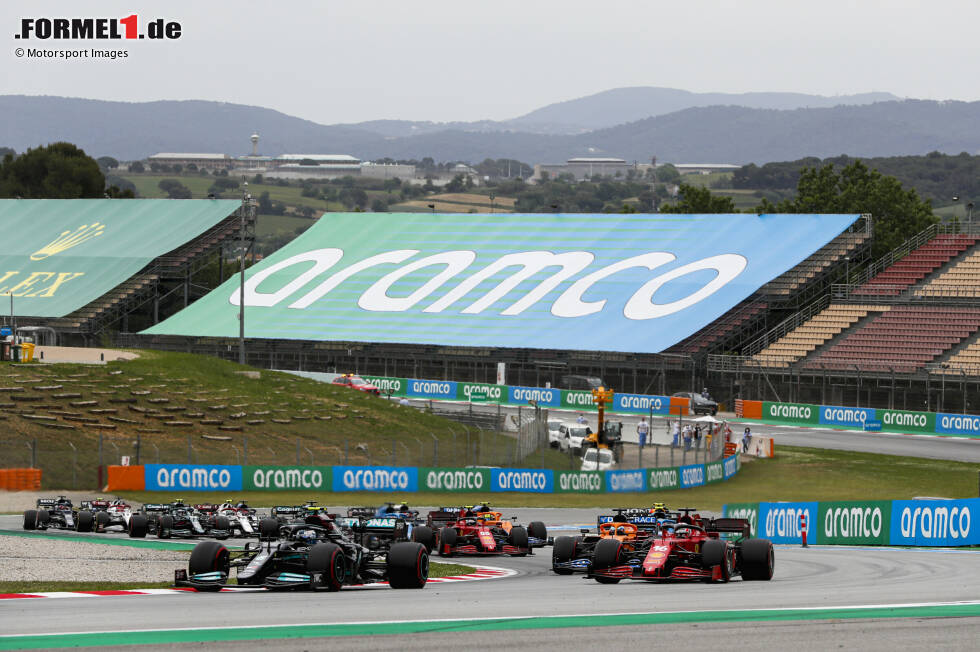 Valtteri Bottas (Mercedes), Charles Leclerc (Ferrari), Daniel Ricciardo (McLaren) und Carlos Sainz (Ferrari) Valtteri Bottas (Mercedes), Charles Leclerc (Ferrari), Daniel Ricciardo (McLaren) und Carlos Sainz (Ferrari)