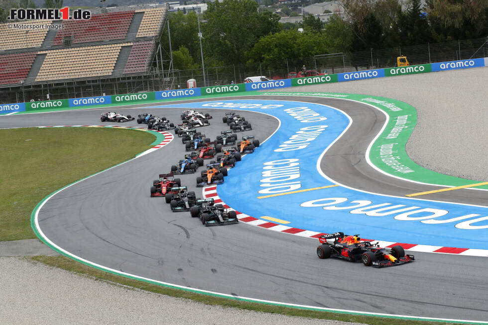 Max Verstappen (Red Bull), Lewis Hamilton (Mercedes), Valtteri Bottas (Mercedes), Charles Leclerc (Ferrari) und Daniel Ricciardo (McLaren) Max Verstappen (Red Bull), Lewis Hamilton (Mercedes), Valtteri Bottas (Mercedes), Charles Leclerc (Ferrari) und Daniel Ricciardo (McLaren)
