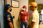 Foto zur News: Sergio Perez (Red Bull), Carlos Sainz (Ferrari) und Lando Norris (McLaren)