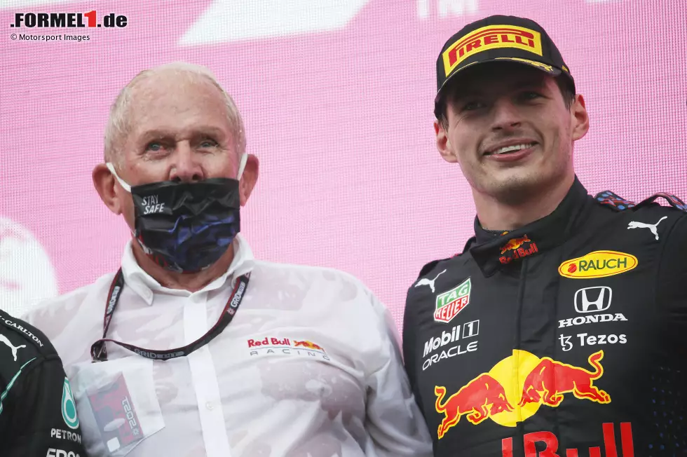 Foto zur News: Helmut Marko und Max Verstappen (Red Bull)