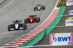 Foto zur News: George Russell (Williams), Carlos Sainz (Ferrari) und Kimi Räikkönen (Alfa Romeo)