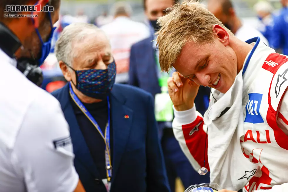 Foto zur News: Jean Todt und Mick Schumacher (Haas)