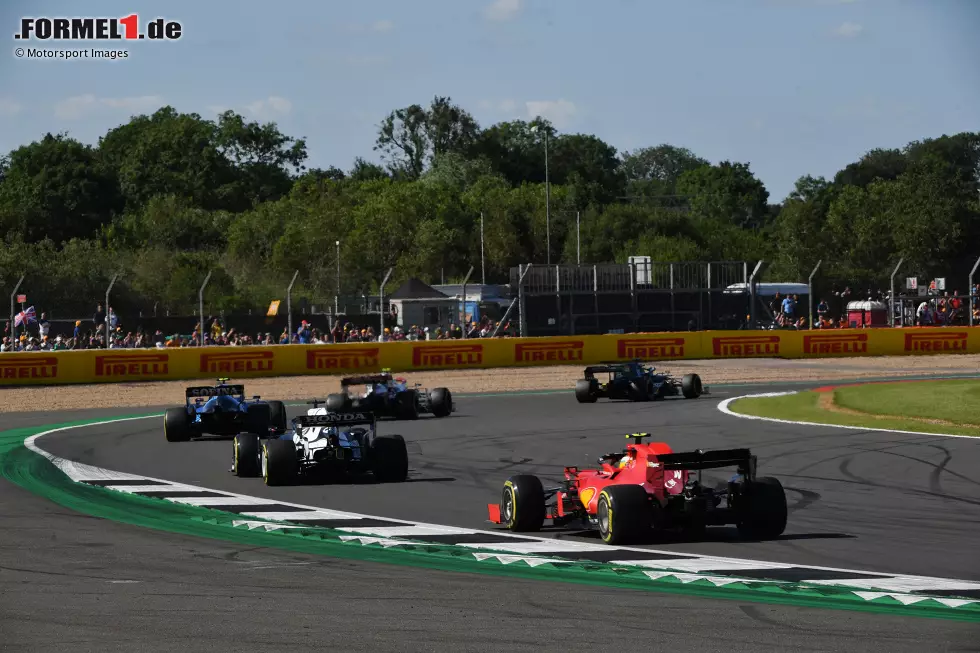 Foto zur News: Nicholas Latifi (Williams), Yuki Tsunoda (AlphaTauri) und Carlos Sainz (Ferrari)