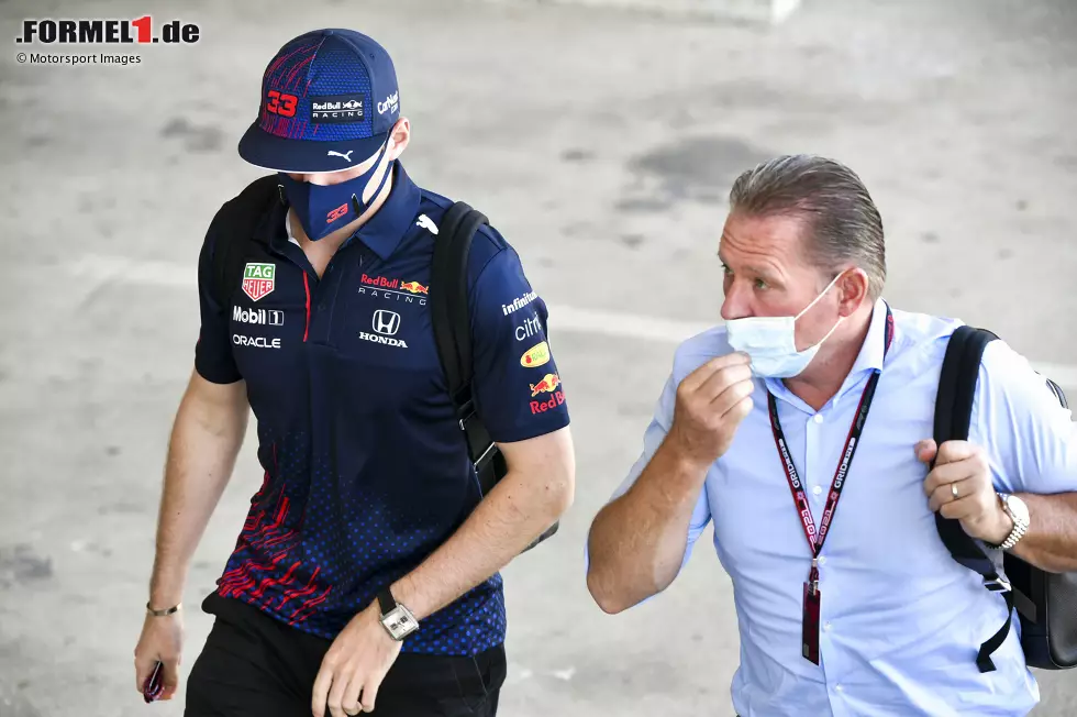 Foto zur News: Max Verstappen (Red Bull) und Jos Verstappen