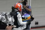 Foto zur News: Fernando Alonso (Alpine) und Esteban Ocon (Alpine)