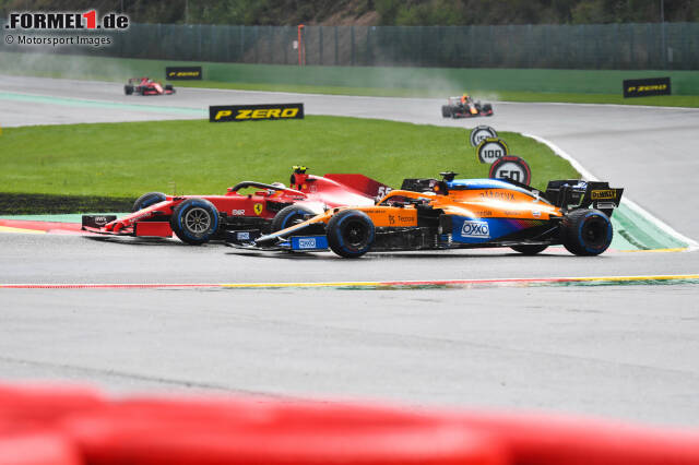 Carlos Sainz (Ferrari) und Daniel Ricciardo (McLaren) 