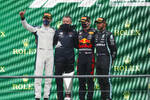 Foto zur News: George Russell (Williams), Max Verstappen (Red Bull) und Lewis Hamilton (Mercedes)
