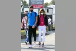 Foto zur News: Antonio Giovinazzi (Alfa Romeo) mit Mara Sangiorgio von Sky Italia