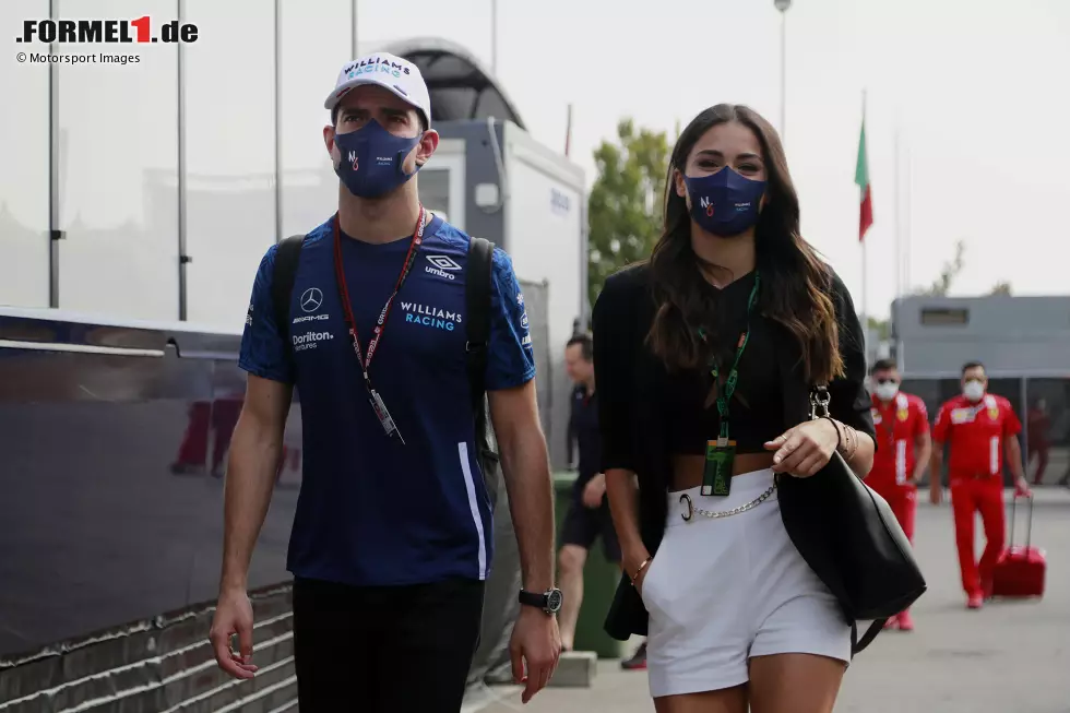 Foto zur News: Nicholas Latifi (Williams) mit Lebensgefährtin Sandra Dziwiszek