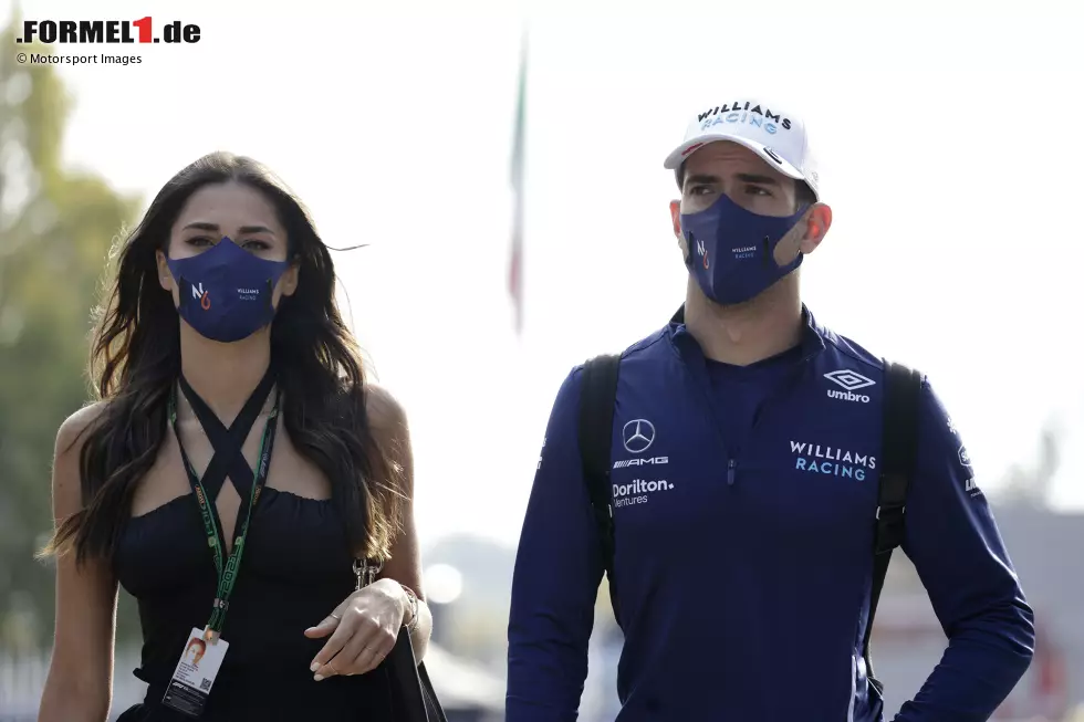 Foto zur News: Nicholas Latifi (Williams) mit Lebensgefährtin Sandra