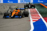 Lando Norris (McLaren) und Lewis Hamilton (Mercedes) 