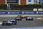 Lando Norris (McLaren), Lance Stroll (Aston Martin), Max Verstappen (Red Bull), Fernando Alonso (Alpine) und Esteban Ocon (Alpine) 