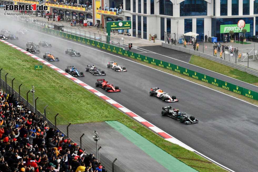Valtteri Bottas (Mercedes), Max Verstappen (Red Bull), Charles Leclerc (Ferrari), Pierre Gasly (AlphaTauri) und Sergio Perez (Red Bull) Valtteri Bottas (Mercedes), Max Verstappen (Red Bull), Charles Leclerc (Ferrari), Pierre Gasly (AlphaTauri) und Sergio Perez (Red Bull)
