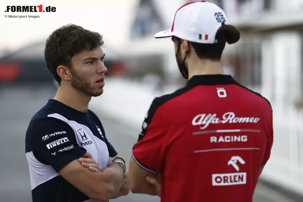 Foto zur News: Pierre Gasly (AlphaTauri) und Antonio Giovinazzi (Alfa Romeo)