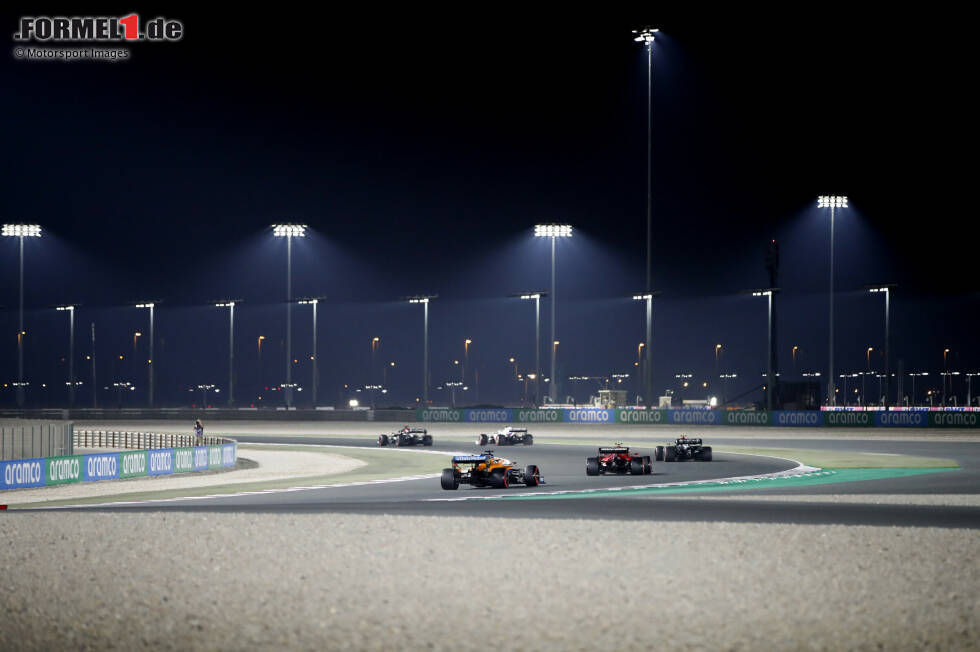 Foto zur News: Lewis Hamilton (Mercedes), Mick Schumacher (Haas), Valtteri Bottas (Mercedes), Carlos Sainz (Ferrari) und Daniel Ricciardo (McLaren)