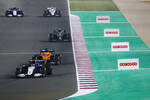 Foto zur News: George Russell (Williams), Daniel Ricciardo (McLaren) und Sebastian Vettel (Aston Martin)