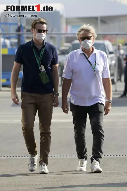 Foto zur News: Streckenarchitekt Hermann Tilke (rechts) mit Sohn Carsten Tilke