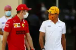 Foto zur News: Charles Leclerc (Ferrari) und Lando Norris (McLaren)