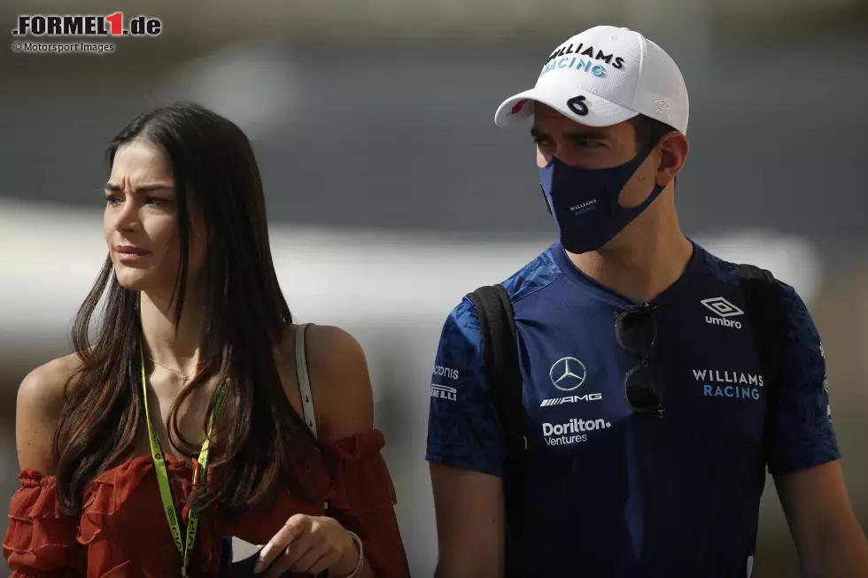 Foto zur News: Nicholas Latifi (Williams) mit Freundin Sandra Dziwiszek