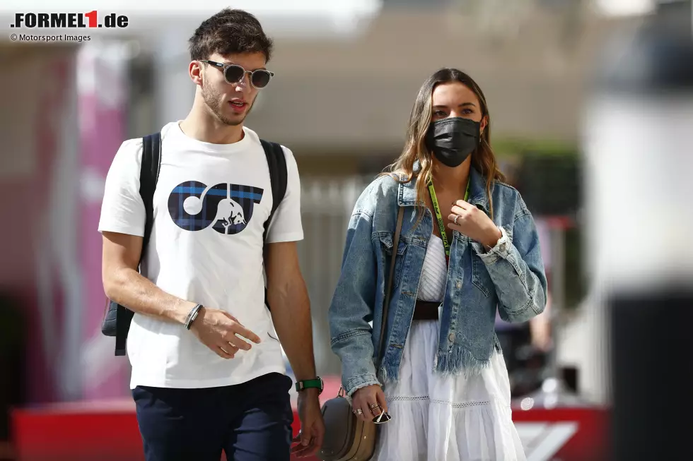 Foto zur News: Pierre Gasly (AlphaTauri) mit Freundin Katerina Berezhna