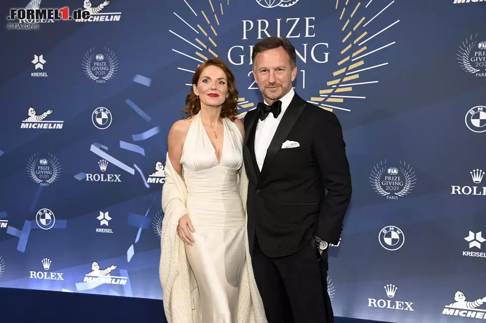 Foto zur News: Geri und Christian Horner