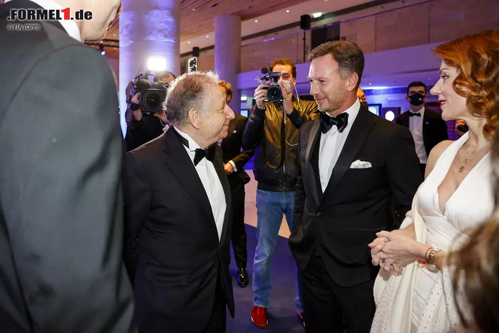 Foto zur News: Jean Todt mit Christian und Geri Horner