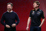 Foto zur News: Christian Horner und Max Verstappen (Red Bull)