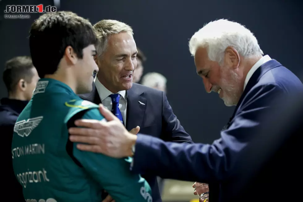 Foto zur News: Martin Whitmarsh und Lance Stroll (Aston Martin)