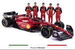 Foto zur News: Ferrari F1-75 mit den Test- und Ersatzfahrern rund um Mick Schumacher (ganz links)