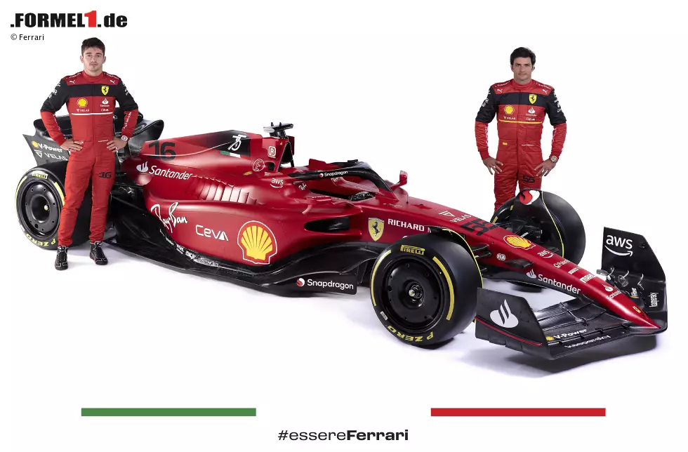 Foto zur News: Charles Leclerc und Carlos Sainz (Ferrari)