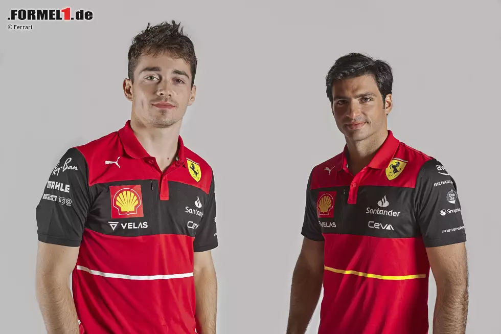 Foto zur News: Charles Leclerc und Carlos Sainz (Ferrari)