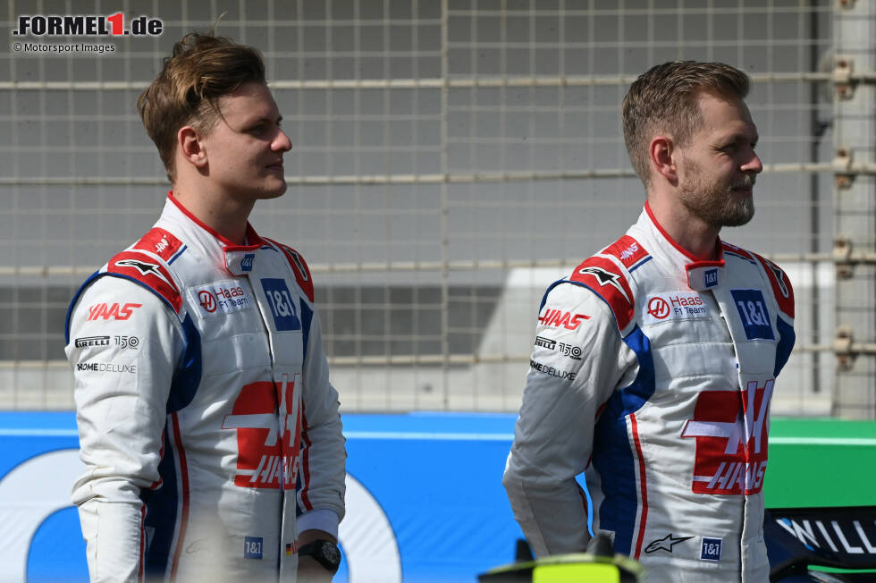 Foto zur News: Mick Schumacher (Haas) und Kevin Magnussen (Haas)