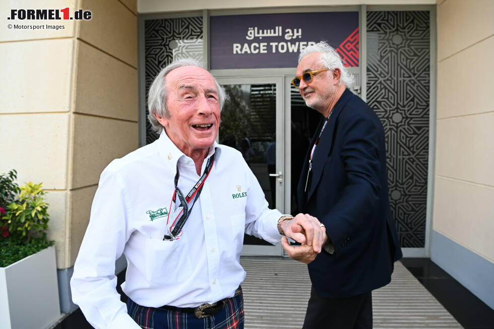 Foto zur News: Jackie Stewart und Flavio Briatore