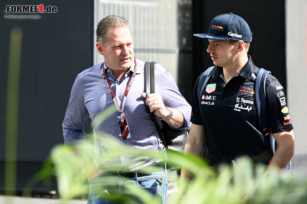 Foto zur News: Max Verstappen (Red Bull) und Jos Verstappen