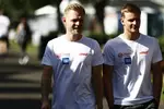 Foto zur News: Kevin Magnussen (Haas) und Mick Schumacher (Haas)